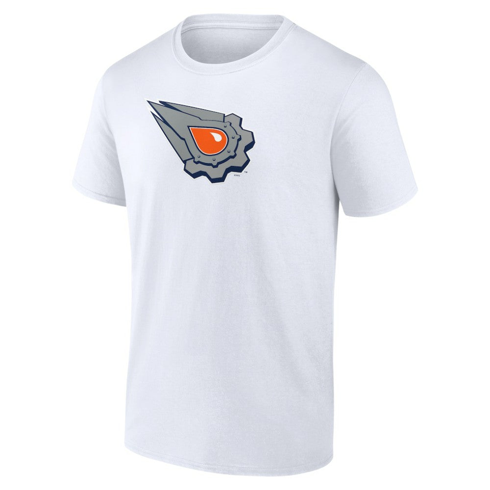 NHL White Edmonton Oilers Primary Logo T-Shirt
