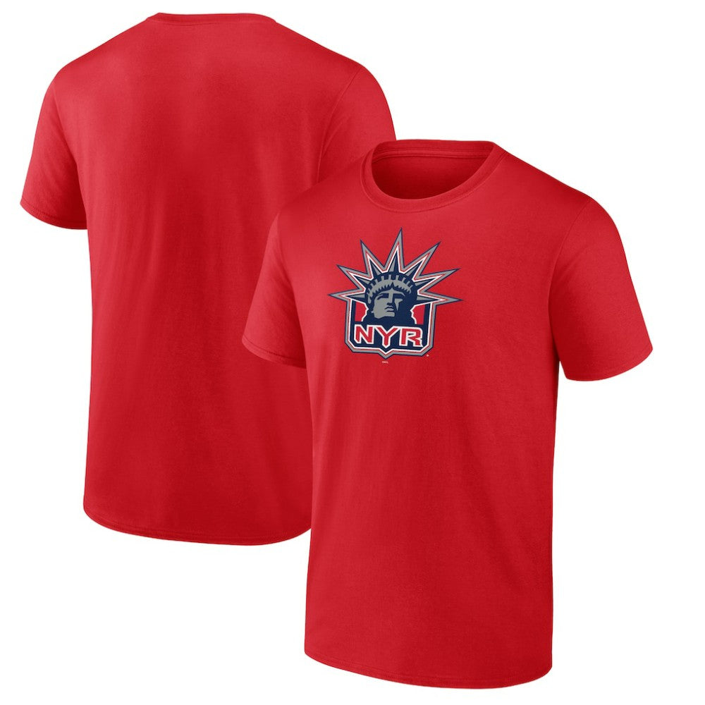 NHL Red New York Rangers Primary Logo T-Shirt
