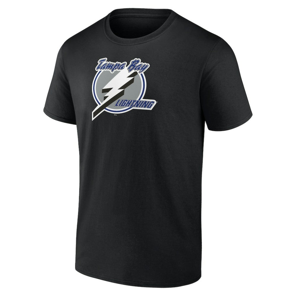 NHL Black Tampa Bay Lightning Primary Logo T-Shirt