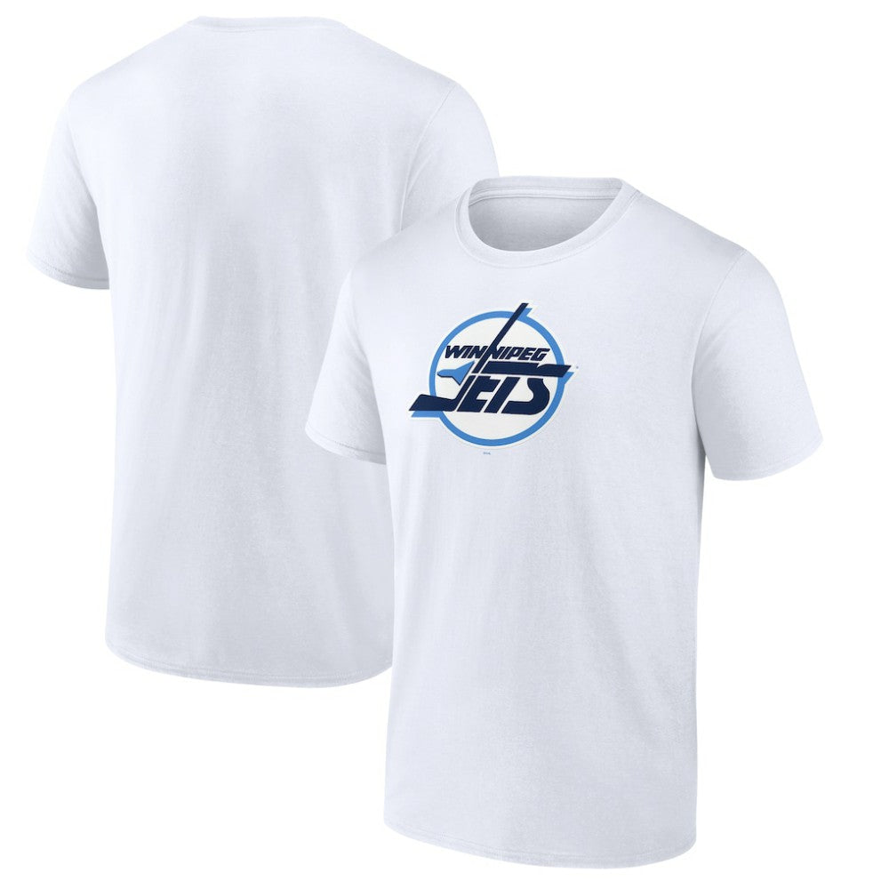 NHL White Winnipeg Jets Primary Logo T-Shirt