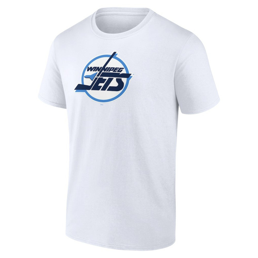 NHL White Winnipeg Jets Primary Logo T-Shirt