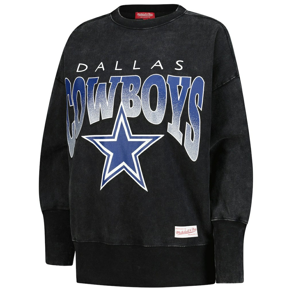Women's Delineate Mineral Wash Crewneck Sweatshirt - Dallas Cowboys