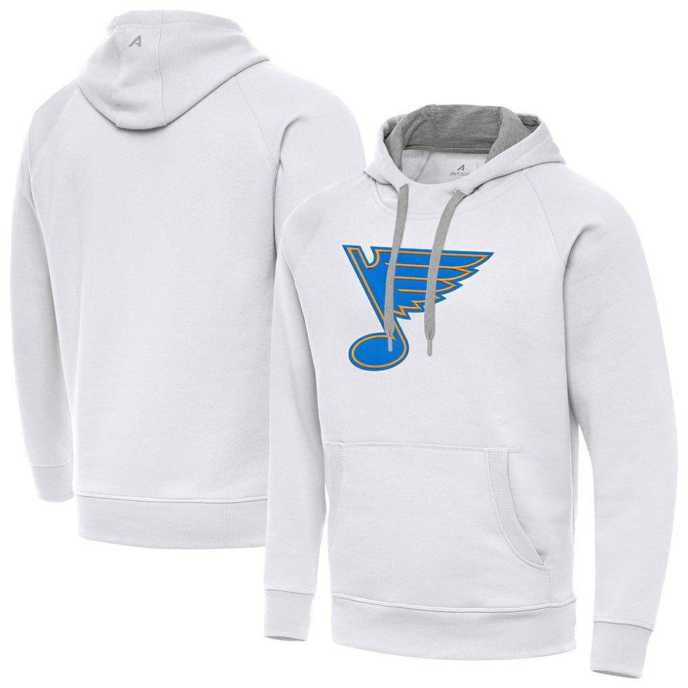 NHL White St. Louis Blues Antigua Victory Pullover Hoodie