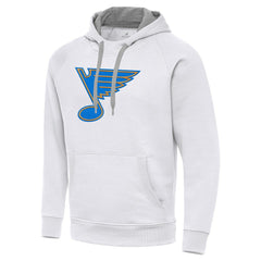 NHL White St. Louis Blues Antigua Victory Pullover Hoodie