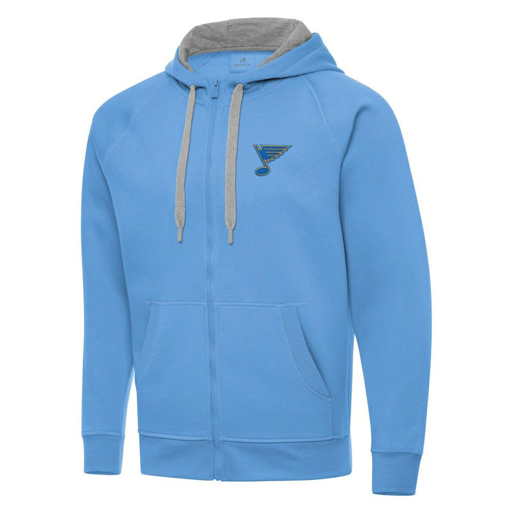NHL Blue St. Louis Blues Antigua Victory Full-Zip Hoodie