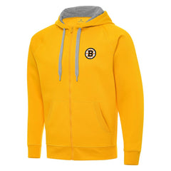 NHL Gold Boston Bruins Antigua Victory Full-Zip Hoodie