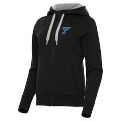 NHL Black St. Louis Blues Antigua Women's Victory Full-Zip Hoodie