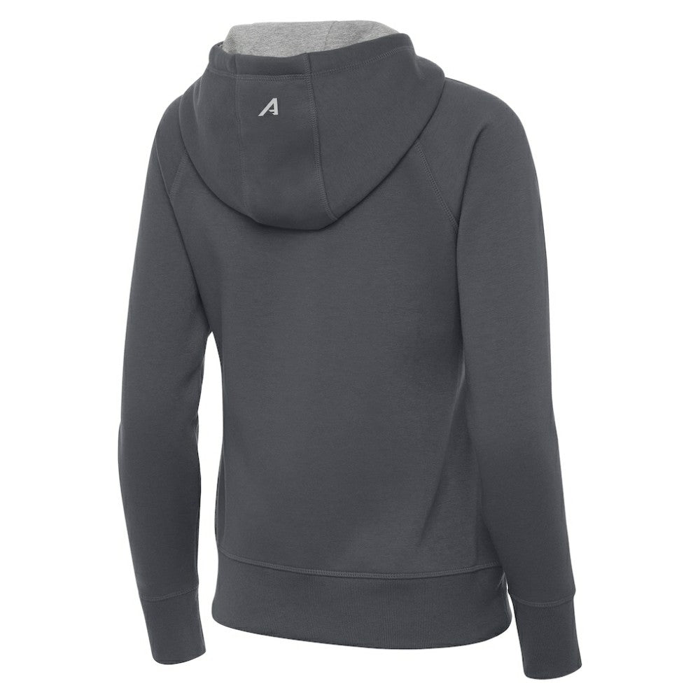 NHL Charcoal St. Louis Blues Antigua Women's Victory Full-Zip Hoodie