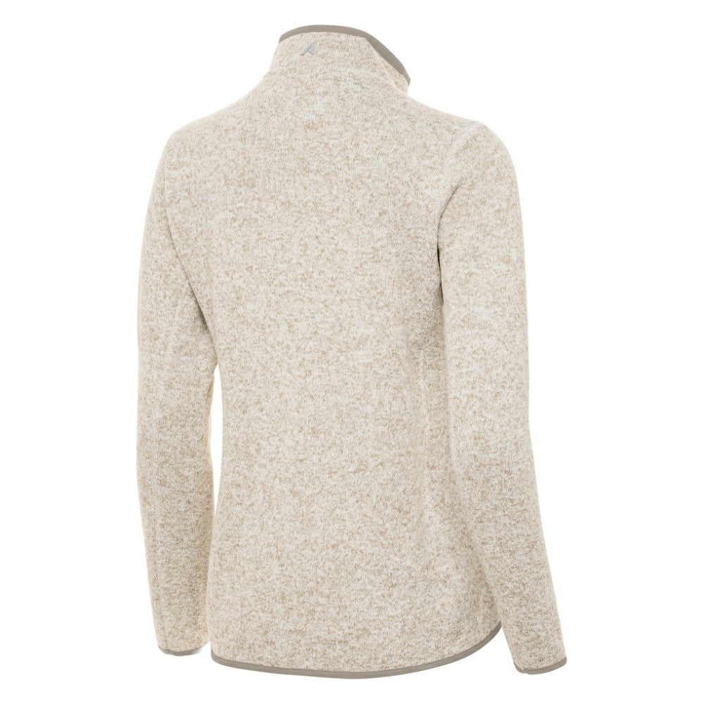 NHL Oatmeal Boston Bruins Antigua Women's Fortune Half-Zip Pullover