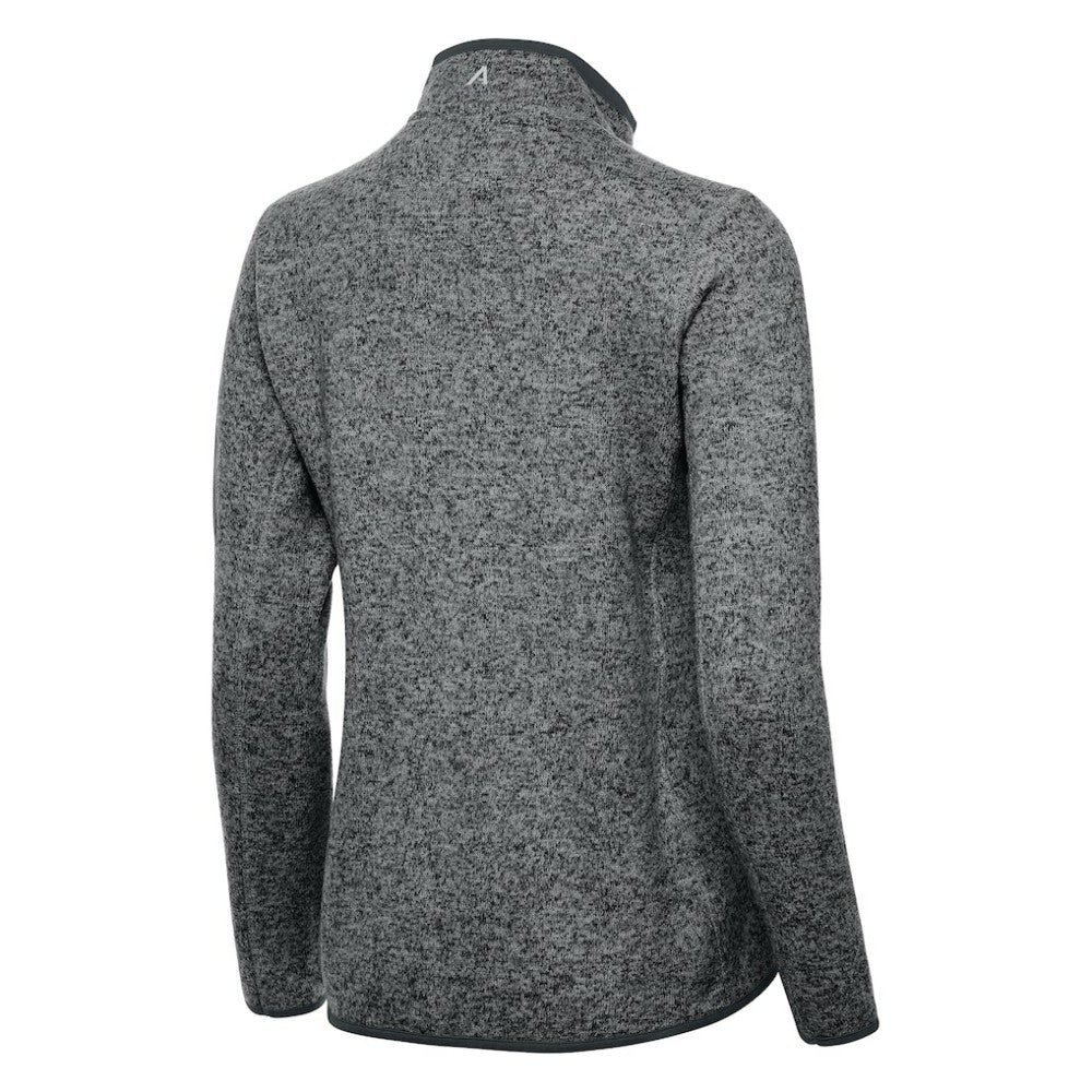 NHL Heather Black St. Louis Blues Antigua Women's Fortune Half-Zip Pullover