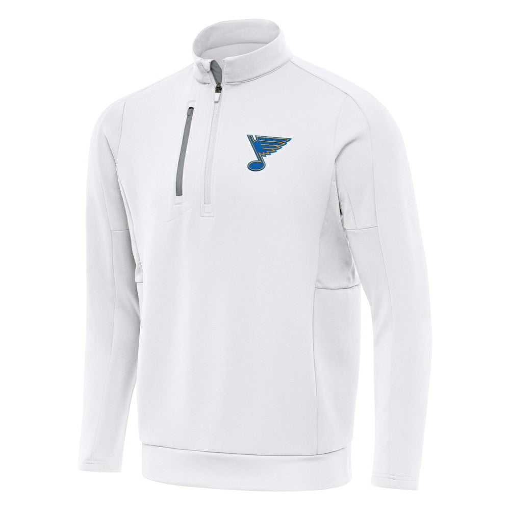 NHL White St. Louis Blues Antigua Generation Quarter-Zip Pullover Top