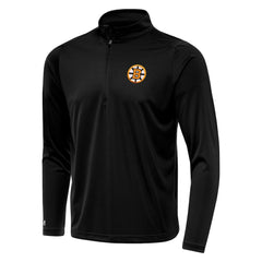 NHL Black Boston Bruins Antigua Tribute Lightweight Quarter-Zip Pullover