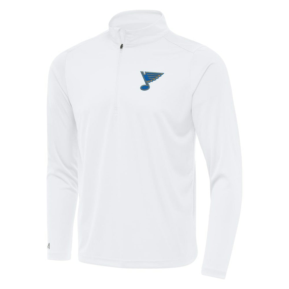 NHL White St. Louis Blues Antigua Tribute Lightweight Quarter-Zip Pullover