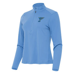 NHL Blue St. Louis Blues Antigua Women's Tribute Half-Zip Pullover