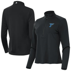 NHL Gray St. Louis Blues Antigua Women's Tribute Half-Zip Pullover