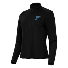 NHL Black St. Louis Blues Antigua Women's Tribute Half-Zip Pullover