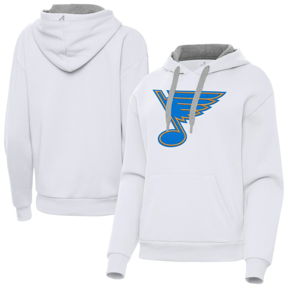 NHL White St. Louis Blues Antigua Women's Victory Pullover Hoodie