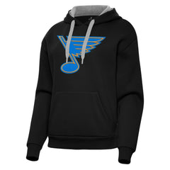 NHL Black St. Louis Blues Antigua Women's Victory Pullover Hoodie