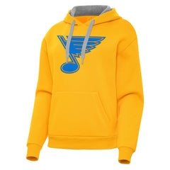 NHL Gold St. Louis Blues Antigua Women's Victory Pullover Hoodie