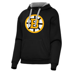 NHL Black Boston Bruins Antigua Women's Victory Pullover Hoodie