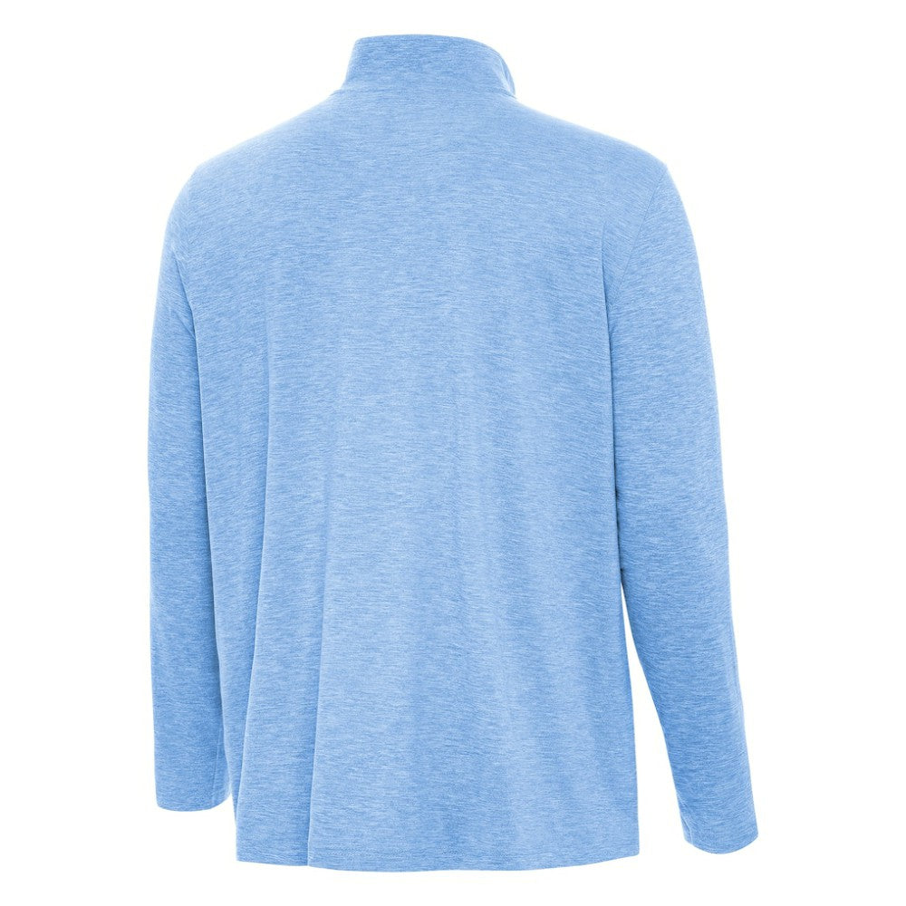 NHL Heather Blue St. Louis Blues Antigua Hunk Lightweight Quarter-Zip Pullover