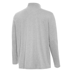 NHL Heather Gray Boston Bruins Antigua Hunk Lightweight Quarter-Zip Pullover