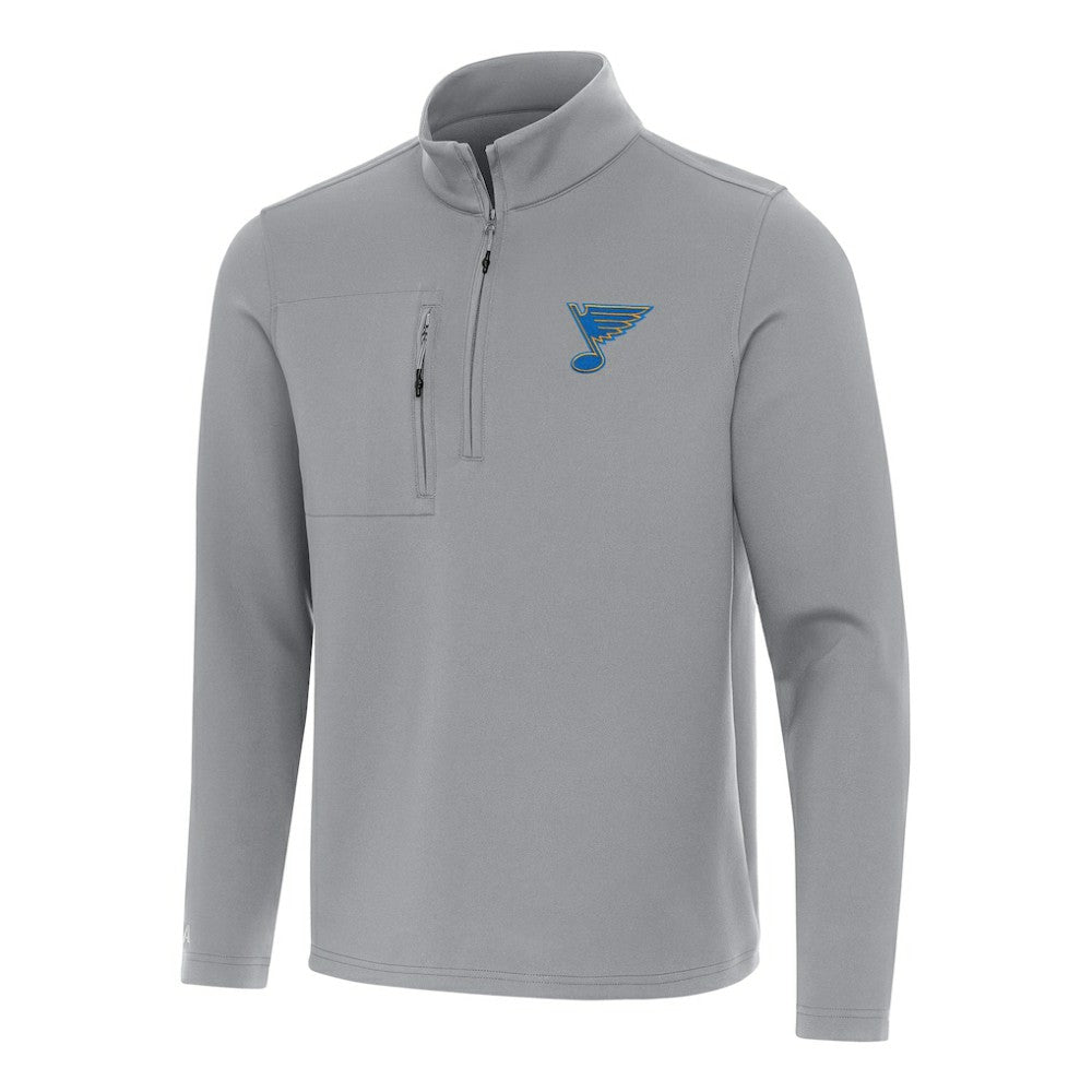 NHL Gray St. Louis Blues Antigua Insider Quarter-Zip Pullover