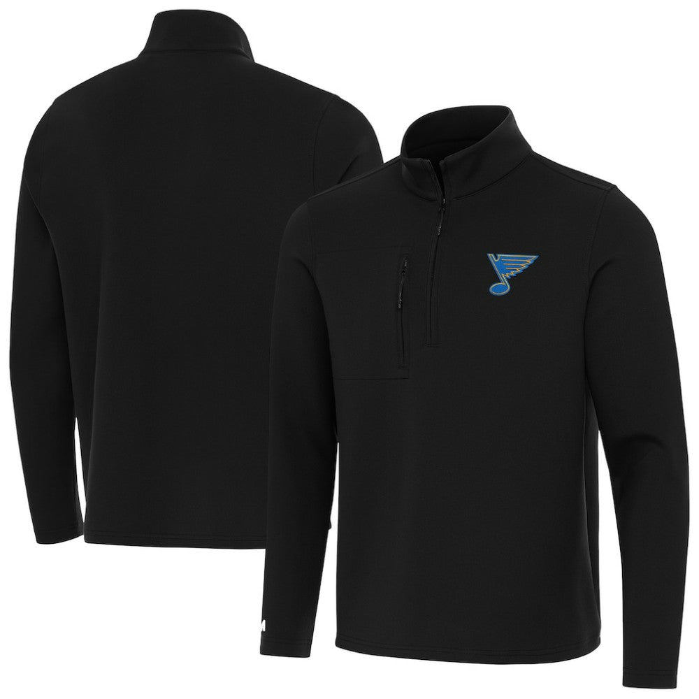 NHL Black St. Louis Blues Antigua Insider Quarter-Zip Pullover