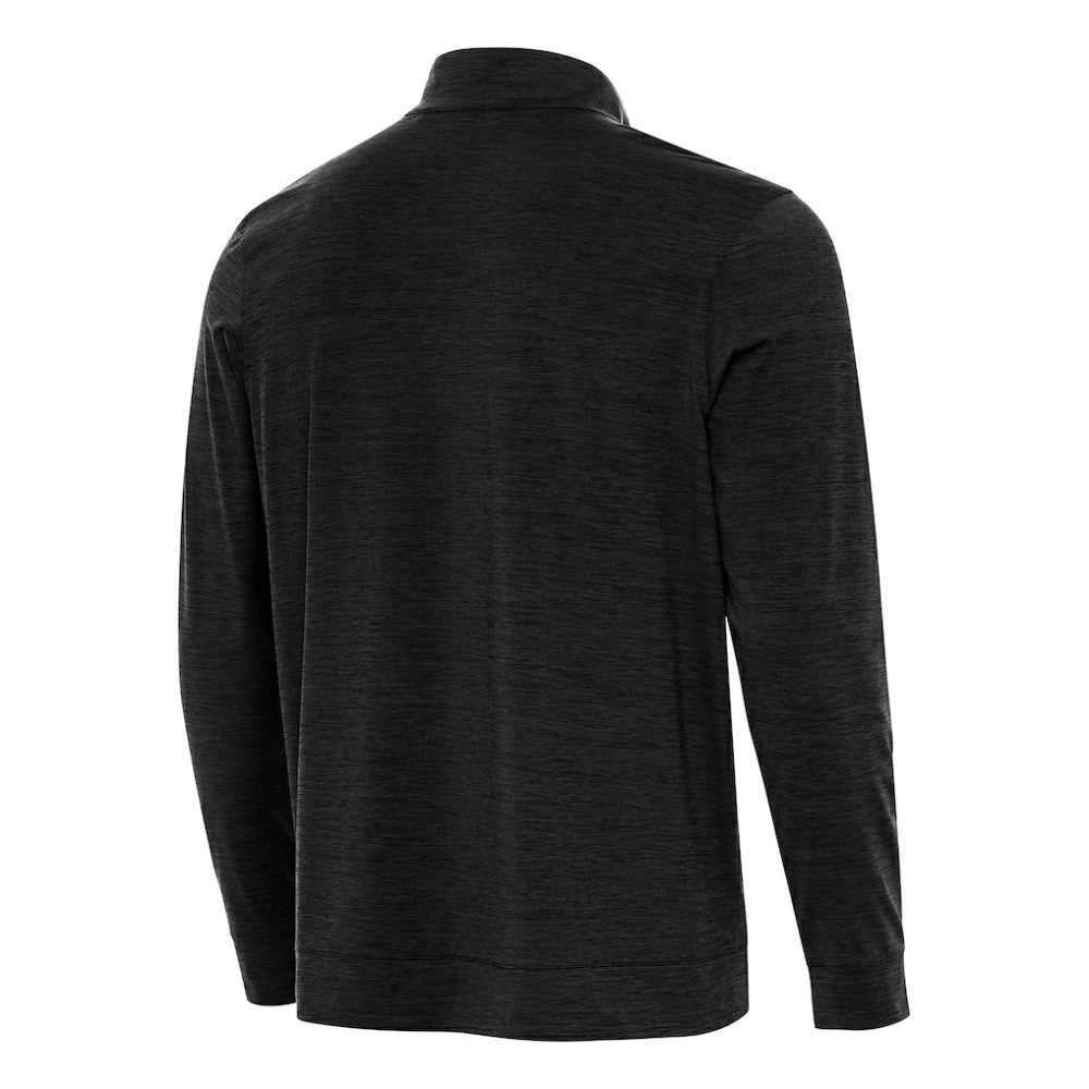 NHL Heather Black Boston Bruins Antigua Bright Quarter-Zip Pullover