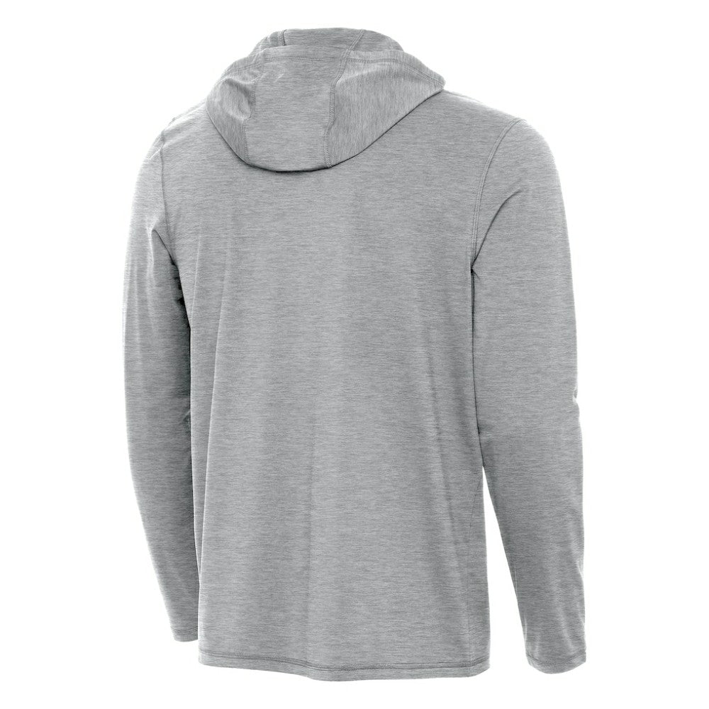 NHL Heather Gray Boston Bruins Antigua Tidy Quarter-Zip Hoodie