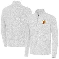 NHL Gray Boston Bruins Antigua Cause Quarter-Zip Jacket