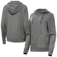 NHL Heather Black St. Louis Blues Antigua Women's Seeker Full-Zip Hoodie