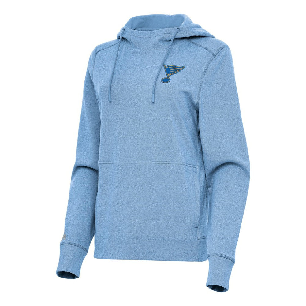 NHL Heather Blue St. Louis Blues Antigua Women's Justice Pullover Hoodie