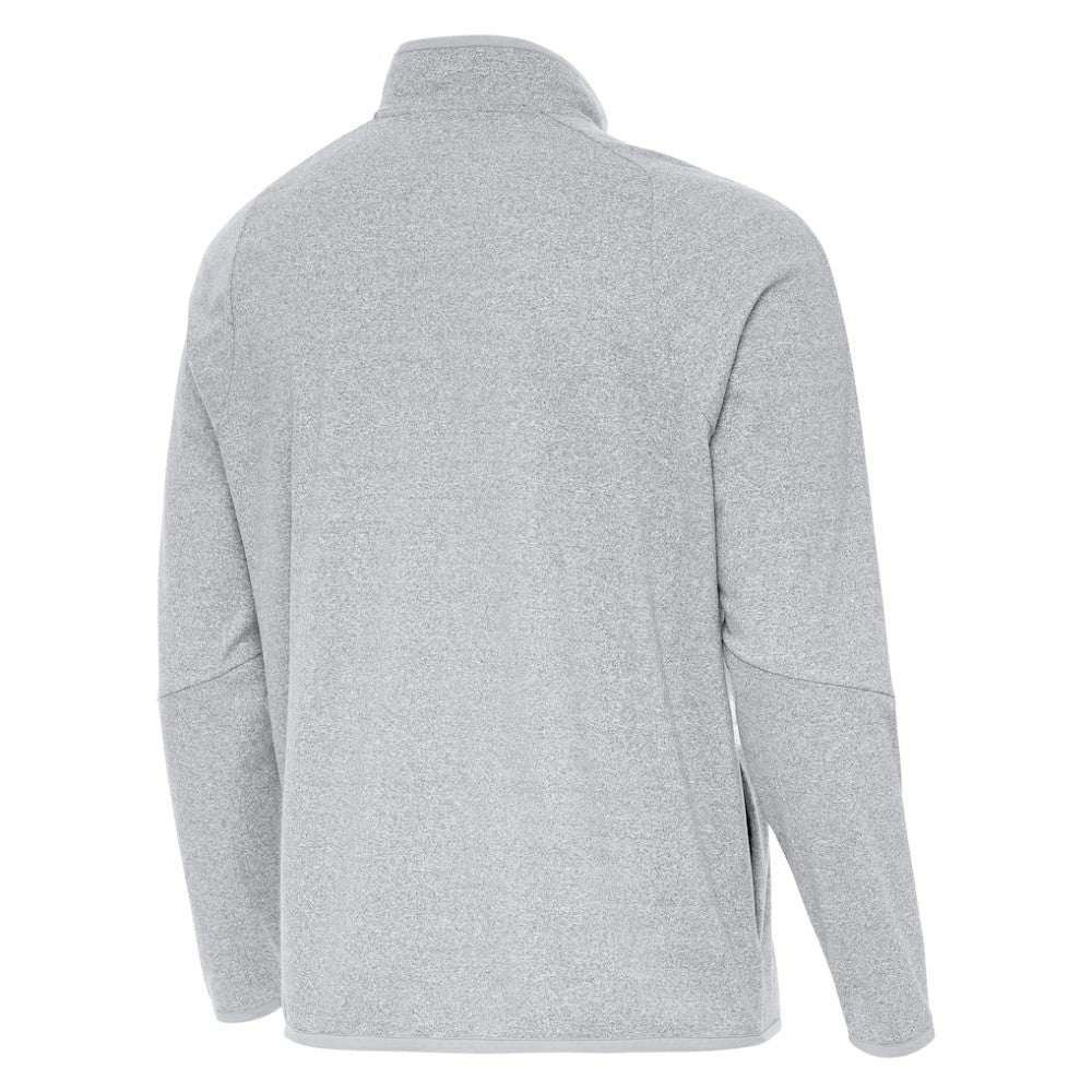 NHL Heather Gray St. Louis Blues Antigua Certain Tri-Blend Quarter-Zip Top