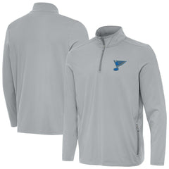 NHL Gray St. Louis Blues Antigua Perilous Quarter-Zip Sweatshirt
