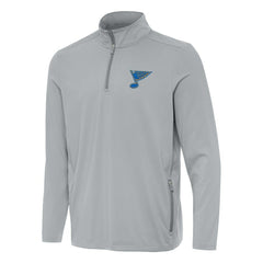 NHL Gray St. Louis Blues Antigua Perilous Quarter-Zip Sweatshirt