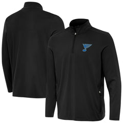 NHL Black St. Louis Blues Antigua Perilous Quarter-Zip Sweatshirt