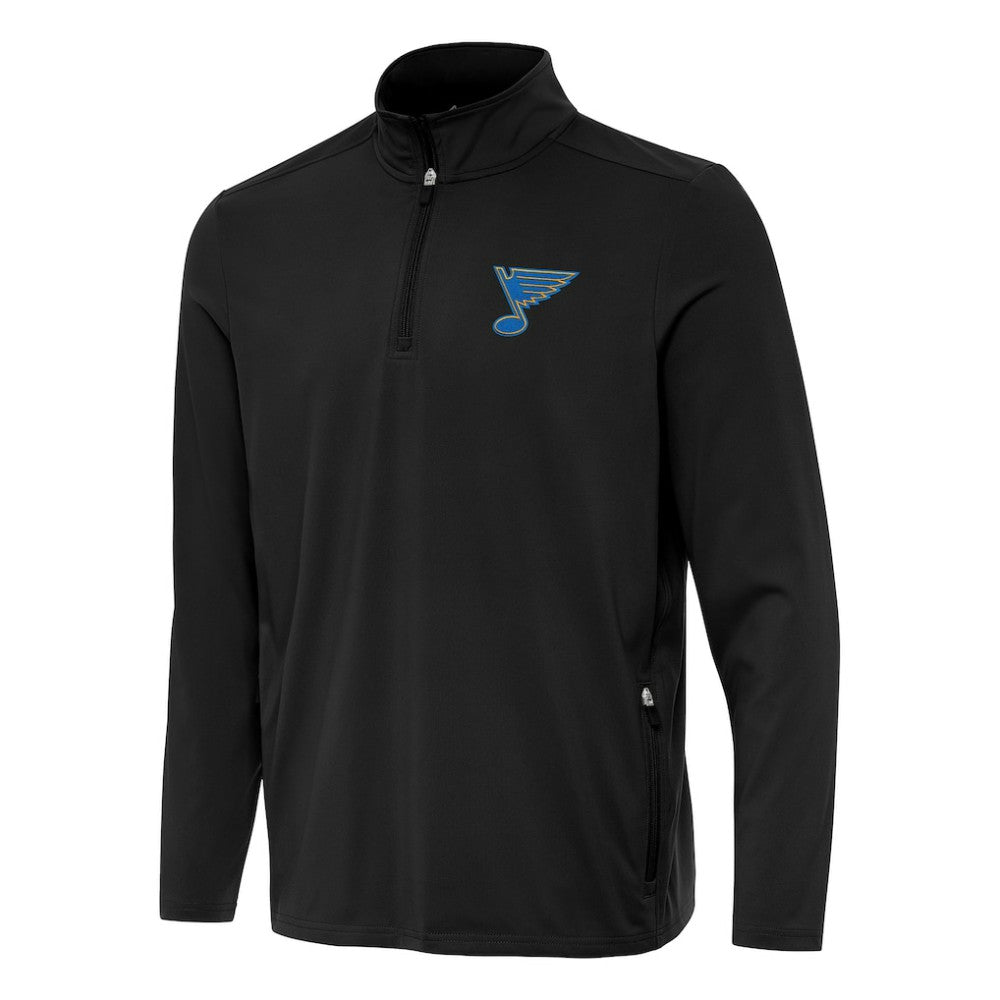 NHL Black St. Louis Blues Antigua Perilous Quarter-Zip Sweatshirt