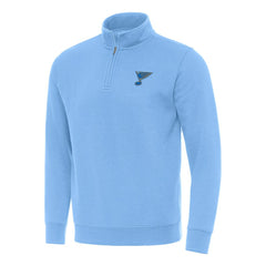 NHL Blue St. Louis Blues Antigua Victory Quarter-Zip Pullover Top