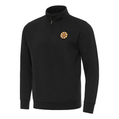NHL Black Boston Bruins Antigua Victory Quarter-Zip Pullover Top