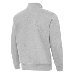 NHL Heather Gray Boston Bruins Antigua Victory Quarter-Zip Pullover Top