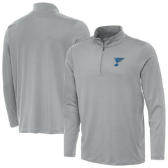 NHL Gray St. Louis Blues Antigua Reprocess Quarter-Zip Pullover