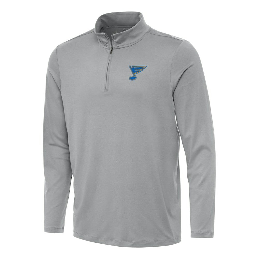 NHL Gray St. Louis Blues Antigua Reprocess Quarter-Zip Pullover