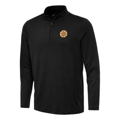 NHL Black Boston Bruins Antigua Reprocess Quarter-Zip Pullover