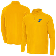NHL Gold St. Louis Blues Antigua Intent Quarter-Zip Top