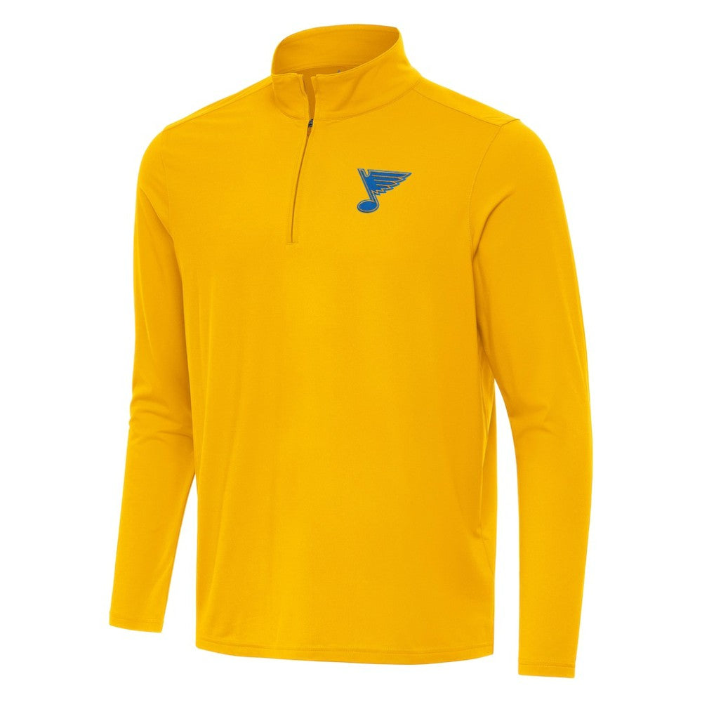 NHL Gold St. Louis Blues Antigua Intent Quarter-Zip Top