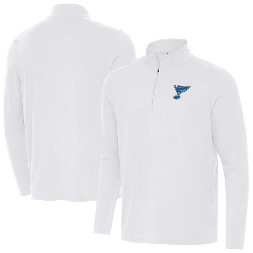 NHL White St. Louis Blues Antigua Intent Quarter-Zip Top