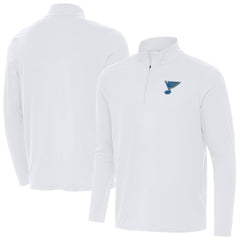 NHL White St. Louis Blues Antigua Intent Quarter-Zip Top