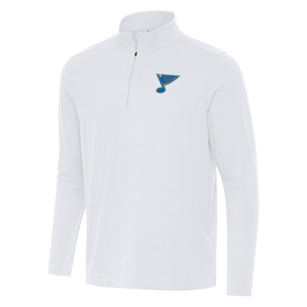 NHL White St. Louis Blues Antigua Intent Quarter-Zip Top