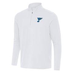 NHL White St. Louis Blues Antigua Intent Quarter-Zip Top